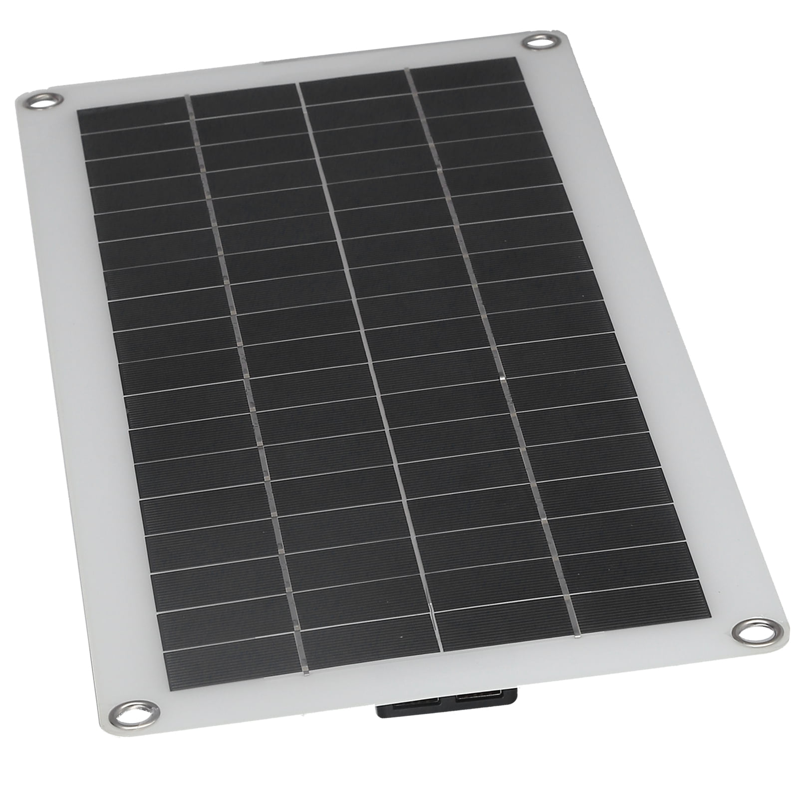 BIMZUC 20W 18V High-Efficiency Polycrystalline Silicon Solar Panel Charger (17.1 x 7.9 in / 43.5 x 20 cm) Waterproof Solar Cell Board for Car, Boat, and RV Mobile Charging Supplies