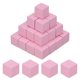 thumbnail image 1 of Uxcell Paquete de 50 Cubos de Madera DIY, Bloques de Madera Natural de 1 cm de Lado en Colores, Rosa, 1 of 1
