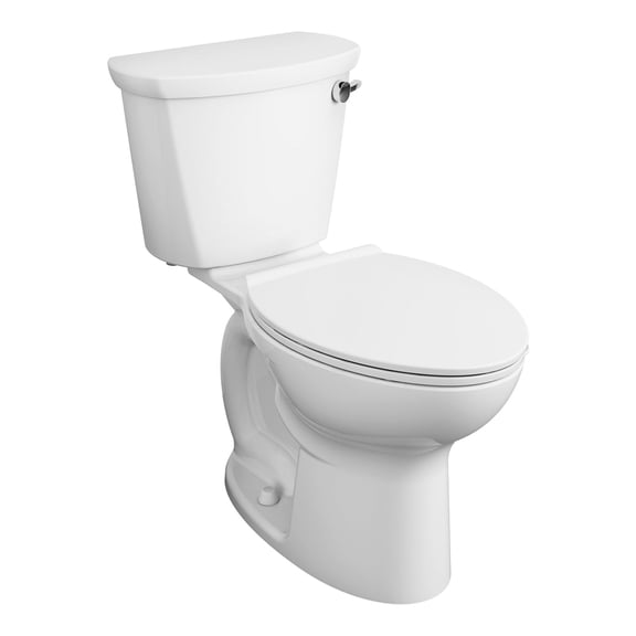 American Standard Cadet Pro 2-Piece 1.28 GPF Single Flush Elongated Toilet with 10 in. Rough-In in White