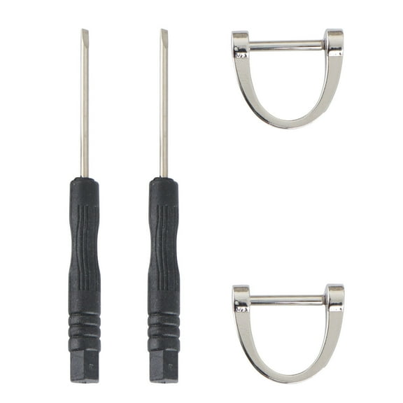 MLINS 2pcs D-shaped Keychain Horseshoe Car Key Ring Simple Style Key Holder Small Gift for Men Women