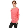 thumbnail image 2 of Women's Trendy Style Dolman Long Sleeves Solid Top, 2 of 3