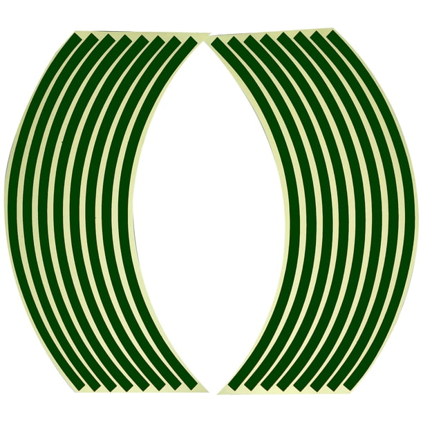 Pegatina para rueda de coche y motocicleta, pegatina para llanta, pegatina de anillo de acero, pegatina para cubo de rueda modificada, pegatina reflectante para neumático de 18 pulgadas