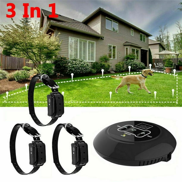3 In 1 Wireless Electric Dog Pet Fence Containment System Transmitter Collar Waterproof 2 Dog System Walmart Com 3 In 1 Wireless Electric Dog Pet Fence Containment System Transmitter Collar Waterproof 2 Dog System Walmart Com