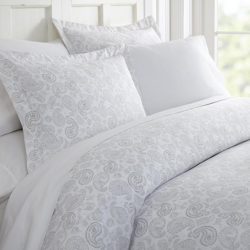 Noble Linens Premium Ultra Soft 3 Piece Coarse Paisley Print Duvet