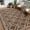 Peony Brown, variant on ZACOO 8'x10' Geometric Trellis Outdoor Rug, Waterproof UV Resistant Patio Mat for Balcony Deck RV, Dark Blue