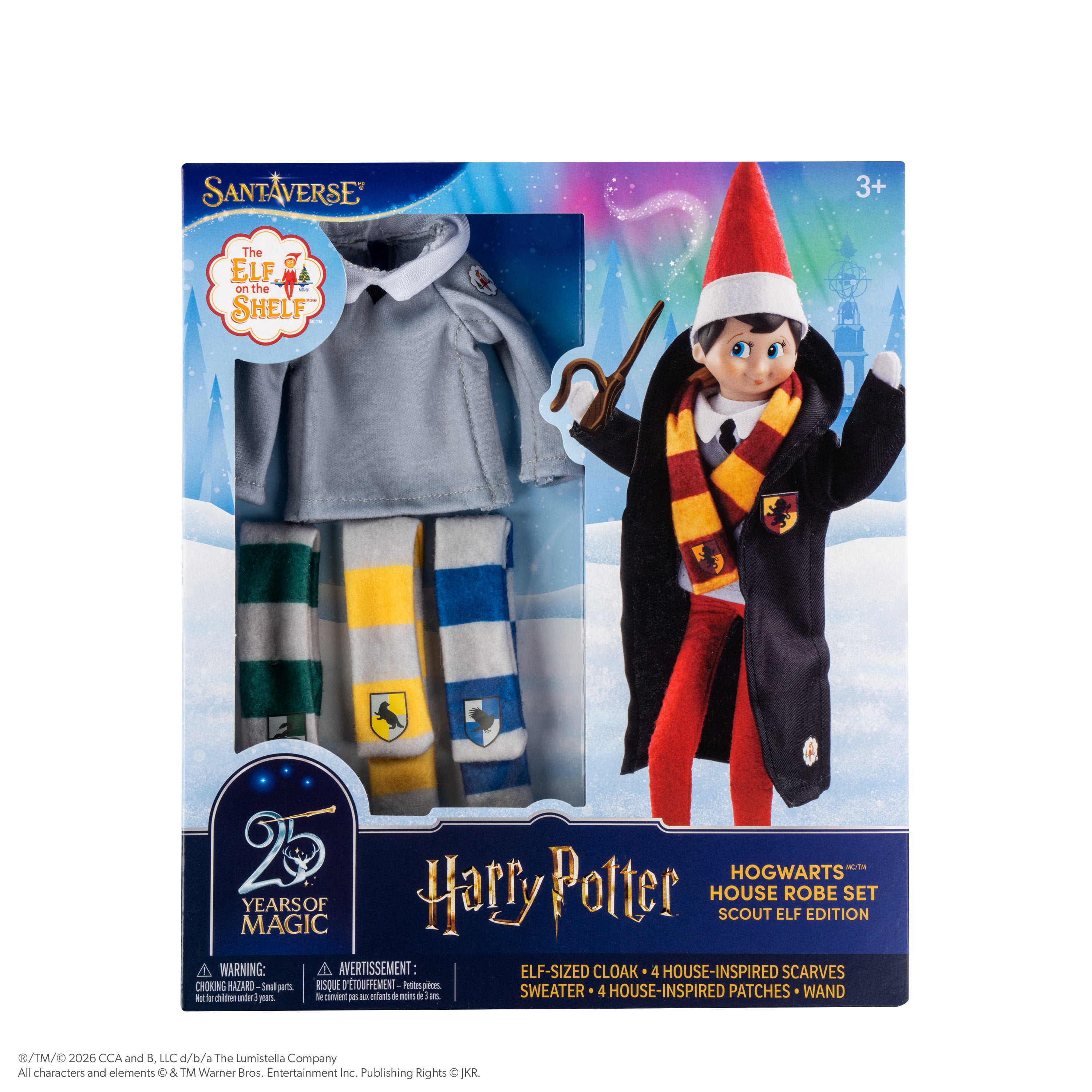 The Elf on the Shelf Harry Potter Hogwarts House Robe and Accessory Set - Scout Elf Not Included