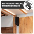 thumbnail image 5 of RENACLIPY Wall Mount Speaker Brackets Zinc Alloy Black Design for KTVs 1Pcs, 5 of 5