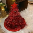 thumbnail image 2 of Christmas Hat with Red Star Top Santa Hat With Glitter Fringe for Adults Kids Holiday Party Photo Christmas Decor, 2 of 6