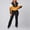 Yellow, variant on -Women Two Piece Outfits Workout Sets Women's Color Block Zip Up Tracksuit - Matching Jacket & Slim Fit Pants Set for Running, Yoga & Casual Wear(Blue,XXL)