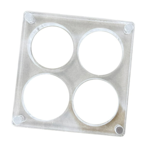 Caja de exhibición de conchas marinas, vitrina de exhibición de rocas apilable multiusos de acrílico transparente para 4 gramos