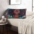thumbnail image 6 of Balery Cosmic Garden Woman Portrait Bedding Queen Pillow Cases - Envelope Closure - Soft Brushed Microfiber Fabric - Shrinkage and Fade Resistant Pillow Cases-16"x24", 6 of 6