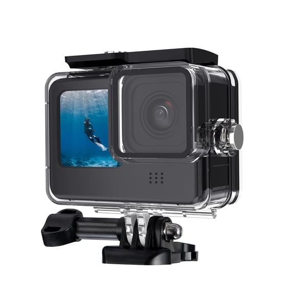 K&F CONCEPT 60M/196FT Waterproof Case for GoPro Hero 13 Black, Protective Underwater Diving Housing for GoPro 12/11/10/9 Black Accessories,Waterproof Action Camera Shell