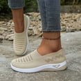thumbnail image 4 of CAIXAI Walking Shoes for Women Orthopedic Dress Shoes for Women Lightweight Knit Upper Embroidery White Sneakers for Women Walking Anti-Skid Adjustable Upper Mary Jane Flats Hands-Free Barefoot Shoe, 4 of 5