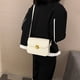 thumbnail image 5 of Bolso de hombro de gran capacidad para mujer, bolso de mano de trabajo de PU a la moda, bolso cruzado cuadrado, 5 of 8