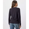 thumbnail image 3 of Real Essentials 4 Pack: Women's V-Neck Cotton Long-Sleeve T-Shirt (Available in Plus Size), 3 of 6