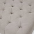 thumbnail image 5 of Baxton Studio Ottoman Moderne en Lin Capitonné, Beige, 5 of 5