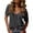 Gray, variant on Lumtrix Women Fashion Deep V-Neck Short Sleeve Tops Oversized Summer Tees Casual Loose Fit Basic Trendy T-Shirt Blue S