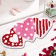 thumbnail image 5 of Decoraciones para San Valentín, adornos para San Valentín, regalos para San Valentín. Tapetes de imitación de cachemir con formas especiales para el día de San Valentín. Tapetes antideslizantes para l, 5 of 6