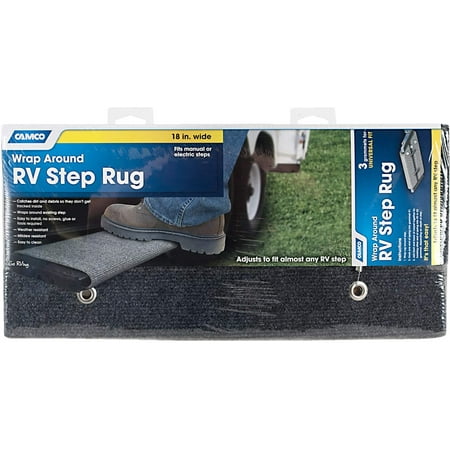 Camco 42925-X RV Wrap Around Step Rug, Grey | Walmart Canada