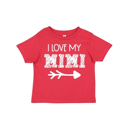 

Inktastic I Love My Mimi with Arrow Gift Toddler Boy or Toddler Girl T-Shirt