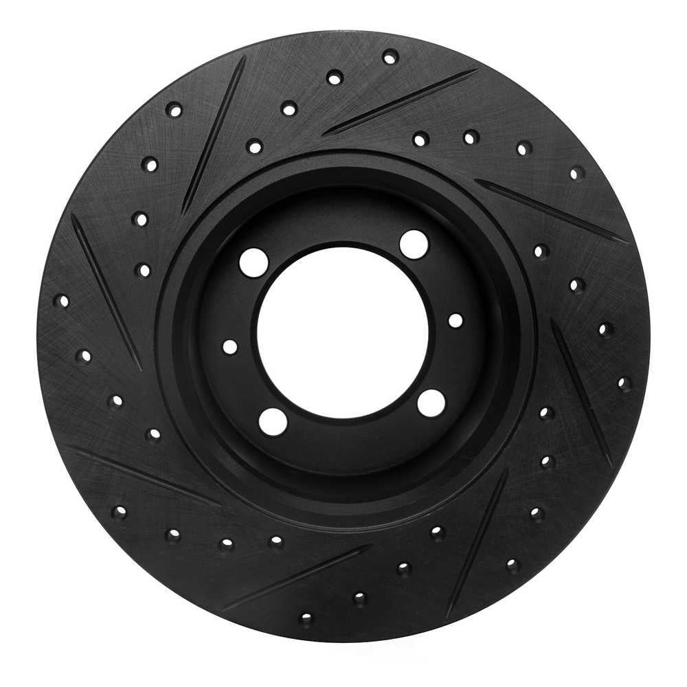 Dynamic Friction Company 633-65001R DFC Brake Rotor - Drilled And Slotted - Black