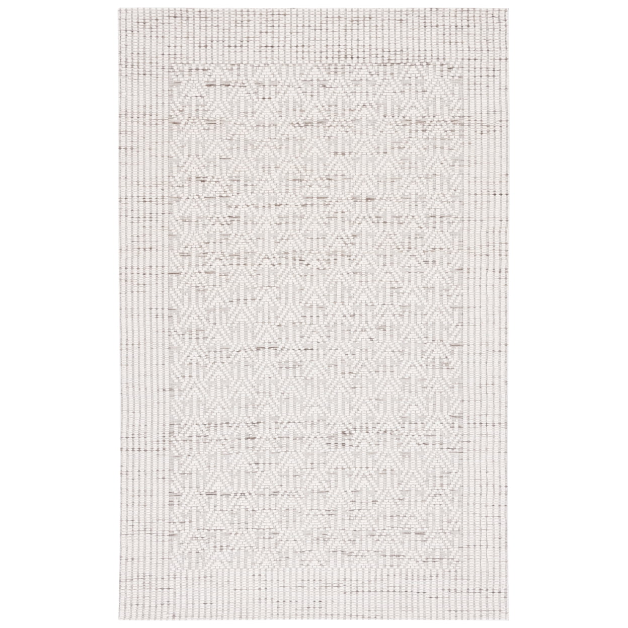 SAFAVIEH Marbella Alease Bordered Area Rug, Ivory/Beige, 4' x 6'