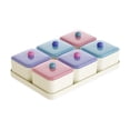 thumbnail image 3 of DOLITY Assiette de Fruits Secs Boîte de Rangement pour Aliments hors-D'œuvre pour Salon Cuisine Vacances 6 Compartiments, 3 of 9