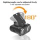 thumbnail image 4 of Minifaro LED con clip para gorra de doble haz, luz con sensor, recargable vía USB, ángulo ajustable, para camping, luces de trabajo, color rojo, 4 of 5