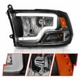thumbnail image 2 of ANZO For Dodge Ram 1500 2009 2010 Crystal Headlights w/ Light Bar Black Housing | 111515, 2 of 5