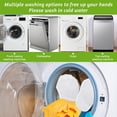 thumbnail image 4 of Hat Washer Cage for Baseball Caps - 1-Pack Ball Cap Washer Frame for Washing Machine, Hat Cleaner for Flat & Curved Hats, White, 4 of 8