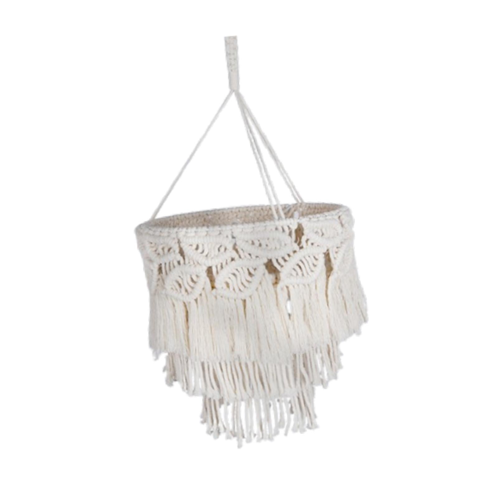 Bvdfgk Macrame ceiling lamp shade shade shade Handmade Modern Bohemianlight Shade Shade A