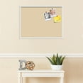 thumbnail image 3 of PinPix ArtToFrames 28x20 Custom Cork Bulletin Board    Poster Board Has a Fabric Style Canvas Finish, Framed in Satin White Frame (PinPix-263), 3 of 5
