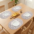 thumbnail image 3 of Unique Bargains Wipeable Set of 6 Leather Placemats for Dining Table Decor Misty Pink, 3 of 6
