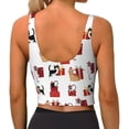 thumbnail image 3 of Lsque Cute Cat And Christmas Gift Printed Women'S Sports Bra, Compression, Moisture Wicking, High-Impact Sports Bra For Women,Supportive sports bra-Large, 3 of 9