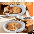 thumbnail image 3 of 360° Rotating Cat Desk Hammock – Space-Saving Cat Perch with Clamp Mount, 2 Washable Pads, Supports up to 45 lbs, 3 of 7