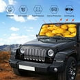 thumbnail image 6 of Disketp Windshield Sun Shade, Car Sun Shade For Front Window Ripe Yellow Lemon Sunshades Sun Visor Protector Blocks Uv Rays Foldable, 6 of 9