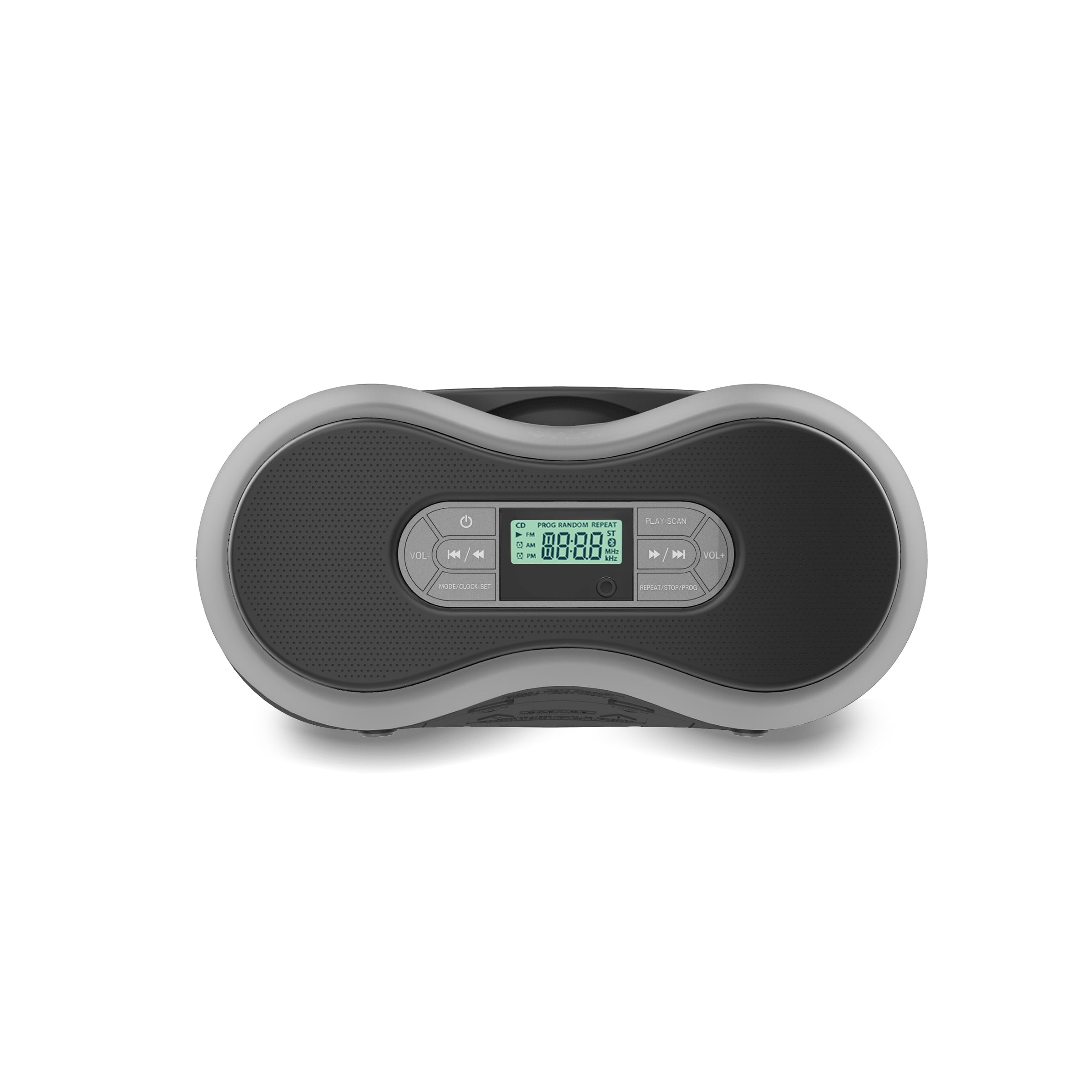 onn. Portable Bluetooth CD Boombox with Digital FM Radio