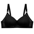 thumbnail image 2 of loopsun Womens Plus Size Bra,Woman's Solid Color Comfortable Hollow Out Perspective Bra Underwear No Rims, 2 of 5