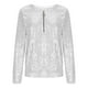 thumbnail image 4 of Chaqueta deportiva,Blusa holgada de manga larga con cuello redondo para mujer, mezcla de poliéster de color liso, cómoda para uso diario y trabajo, sopatenor, 4 of 8