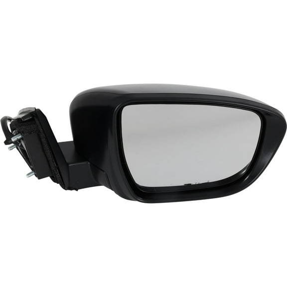 For Nissan Rogue Sport 2017 18 19 20 21 2022 Door Mirror Passenger Side | Power Glass | Non-Heated | Manual Folding | Black Cover | Non-Towing | Replacement For NI1321299 | 963016MA3A-PFM