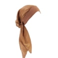 thumbnail image 1 of Sonducket Pañuelo para la cabeza para mujer, gorro de dormir preatado a la moda, tocado con textura suave, accesorios para el cabello para la vida diaria Sombreros caqui Sonducket AP009762-06, 1 of 6