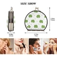 thumbnail image 2 of Portable Makeup Mirror Travel Mirror Compact Folding Mirrors Small for Women Beauty Accessories Shamrock Leaves and Polka Dots, 2 of 7