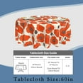 thumbnail image 3 of Red Poppy Flowers Round Tablecloth 60 Inch,Table Cloth Autumn Holiday Polyester Table Cover Decorative for Indoor Outdoor Kitchen Dining Party, 3 of 6