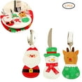 thumbnail image 2 of 3 unids/set juego de cubiertos de Navidad Santa Claus muñeco de nieve alce cubiertos decoración de Navidad ANGGREK Otros, 2 of 8
