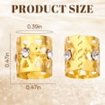 thumbnail image 2 of DESIGNICE Hair Braid Rings Hair Cuffs Set,Openwork Diamond Hair Jewelry for Braids,Side Opening Dreadlock Accessories,Gold Hair Accessories for Woman and Man,50Pcs, 2 of 7