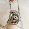 thumbnail image 6 of Mini Alloy Seashell Crossbody Bag Stylish Women's Shoulder Purse Compact Makeup Clutch For Everyday, 6 of 8