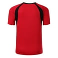 thumbnail image 2 of Moggemol Kids Boys' UPF 50+ Sun Shirts Short Sleeve Rashguard Athletic Swim Shirt Swimming Tops Red XXL, 2 of 4