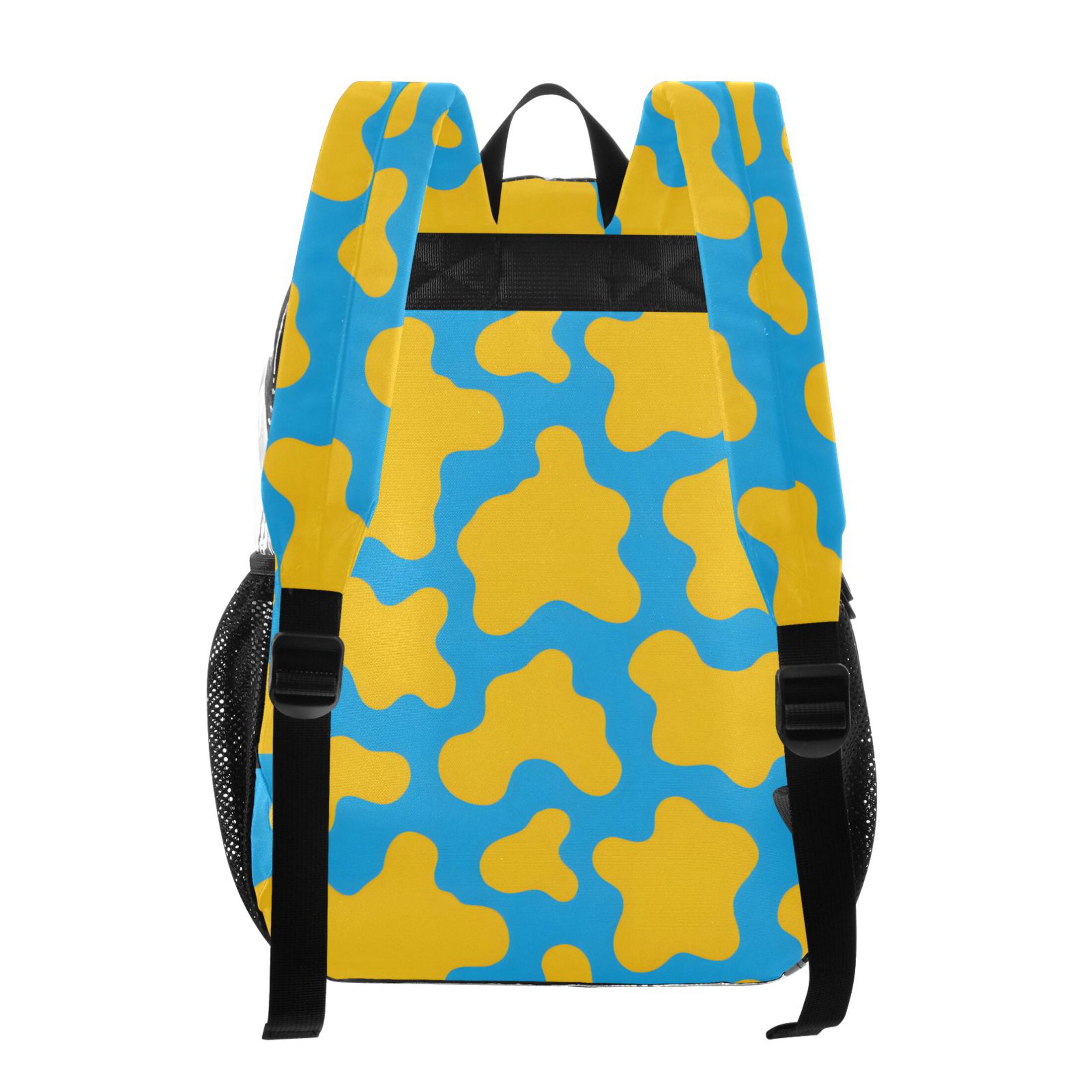 ALAZA Clear Backpack Cow Print PVC Transparent BookBag