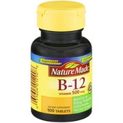Nature Made B12 500 mcg, 100 CT (Pack of 3)