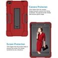 thumbnail image 3 of Mignova pour Lenovo Tab E8/TB8304F Étui pour Tablette 8,0 Pouces, Étui Hybride Robuste Antichoc avec Armure Rigide, Protection Intégrale avec Support Intégré pour Lenovo Tab E8/TB8304F 8,0 Pouces (Rouge/noir), 3 of 7